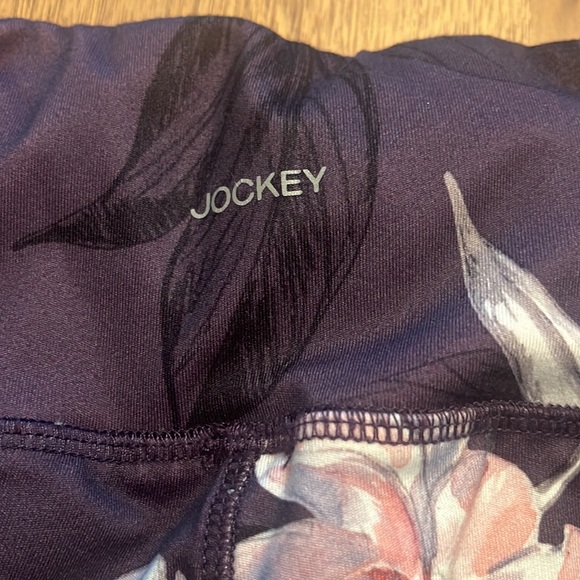Jockey Women's Performance Printed Ankle Legging Plum Sketched Floral Size M - Picture 6 of 6